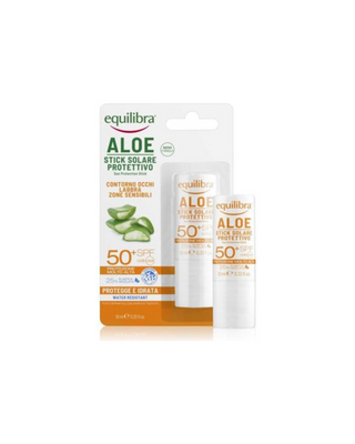 Equilibra Aloe Sunscreen Stick SPF 50+ UVA, UVB pro místní použití - 1