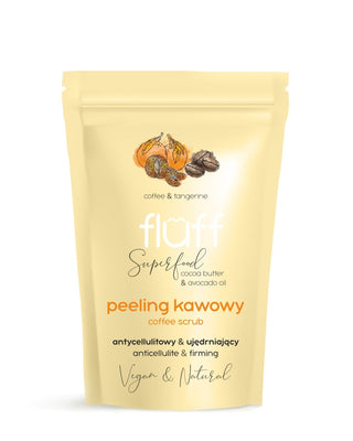 Suchý tělový peeling se solí z Mrtvého moře a kávou robusta Fluff - 1