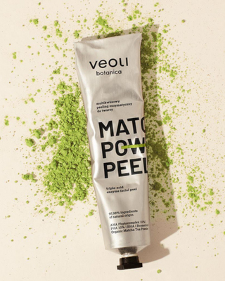 Enzymatický peeling s AHA 10%, PHA 10%, BHA kyselinami Matcha power peeling Veoli Botanica - 2