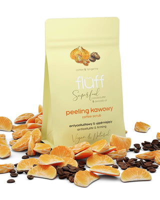 Suchý tělový peeling se solí z Mrtvého moře a kávou robusta Fluff - 2