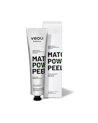 Enzymatický peeling s AHA 10%, PHA 10%, BHA kyselinami Matcha power peeling Veoli Botanica - 1