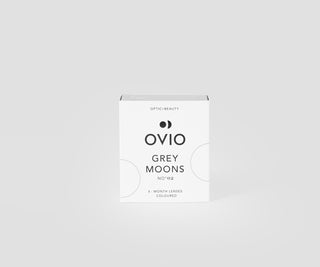 Šedé platinové kontaktní čočky měsíční zero grey moons no.2 Ovio - 1