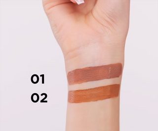 Krémový a lehký tekutý bronzer Wonder Match č. 01 pro mokré konturování Eveline - 2