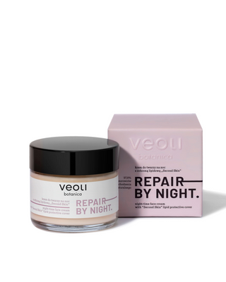 Noční krém na obličej s lipidovou ochranou Second skin Repair by night Veoli Botanica - 1