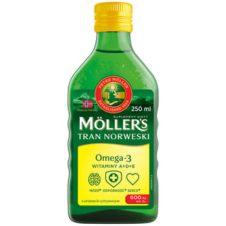 Moller's norský citronový olej z tresčích jater s 600 IU vitamínu D3 - 1