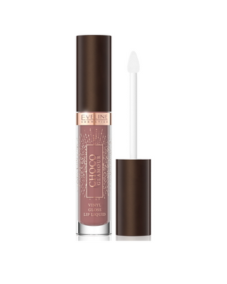 Tekutá rtěnka s efektem lesklých rtů 03 Toffee Chocolate Choco Glamour Eveline - 1