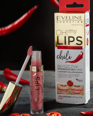 Hyaluronic Acid Lesk na rty s chilli Oh! My Lips Lip Maximizer Eveline - 2