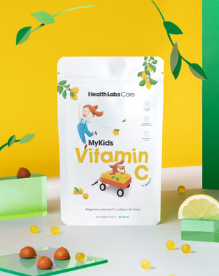 Veganský vitamín C v želé bonbonech pro děti MyKids Vitamin C Health Labs Care 60 ks. - 2