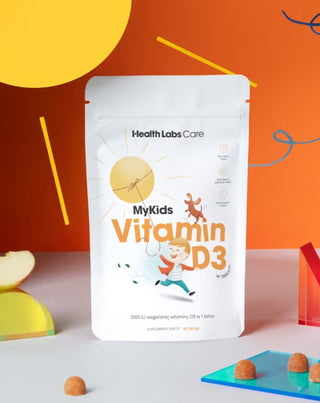 Veganský vitamín D pro děti MyKids Vitamín D3 v gumách Health Labs Care 60 kusů - 2