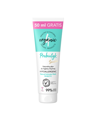 Fluid pro intimní hygienu Probiotický, přírodní s aloe v tubě 4organický - 1