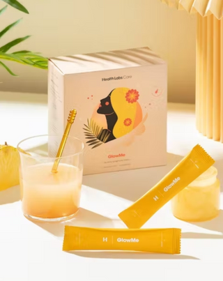 GlowMe Collagen Drinking Ananas-Mango Flavor Health Labs Care 30 sáčků - 3