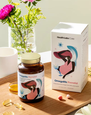 OmegaMe Prenatální Omega 3 mastné kyseliny DHA a EPA z ryb s vitamínem D3 Health Labs Care 60 kapslí - 2