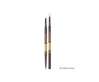 Ultra-přesná tužka na modelování obočí č. 03 tmavě hnědá Micro Precise Brow Pencil Eveline - 1