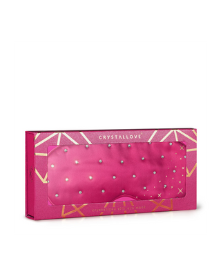 Crystallove Silk Sleeping Eye Mask – Hot Pink Crystallove - 4