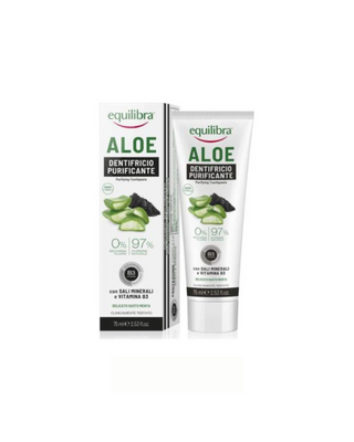 Zubní gel s aktivním uhlím Equilibra Coconut Shell s aloe - 1