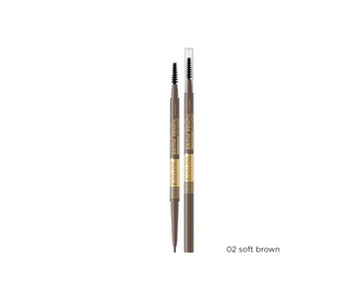 Ultra precizní modelovací tužka na obočí č. 02 soft brown Micro Precise Brow Pencil Eveline - 1