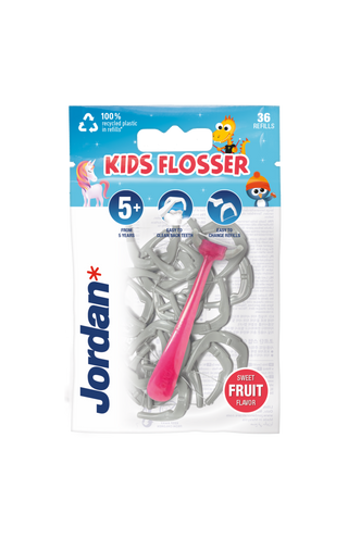 Flosser Kids náhradní dentální nit na rukojeť pro děti 5+ let 36 ks Jordan - 3