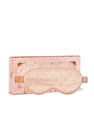 Crystallove Silk Sleeping Eye Mask - Rose Gold Crystallove - 1