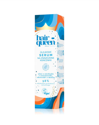 Sérum na poškozené konečky s avokádovým olejem a černým kmínem Hair Queen - 2