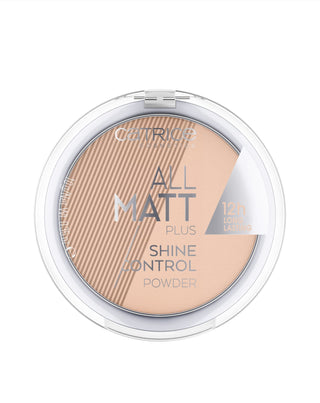 Matující pudr All Matt Plus Shine Control barva Warm Beige 030 Catrice