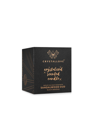 Crystallove černá obsidiánová sójová svíčka s vůní Oud Tree Resin - 3